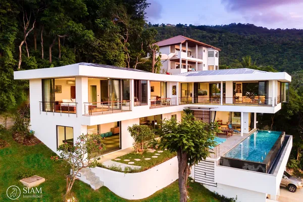 Luxury 3 bedroom Panoramic Seaview Villa in Maenam 